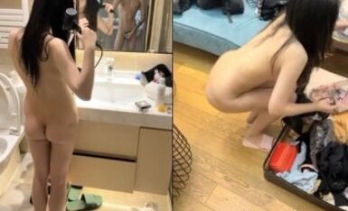 【生气大灰熊】，新下海女神，新疆美女，酒店私拍，粉嫩高颜值，明星脸，超清画质抠穴洗澡