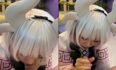 漂亮女友喵喵COS卡姆依龙女仆 跪舔深喉 无套猛烈抽插 呻吟内射女友精致浪穴