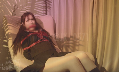 网红少女@JK_0571 – 绳缚系列 捆着捆着下面就湿透了 完整版2