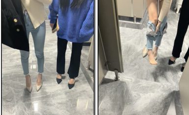 杭州街头，挑战公厕性爱，【初恋的香味】，冬夜，极品女神姐妹花，啪啪，撒尿，时刻担心有人进来，真刺激