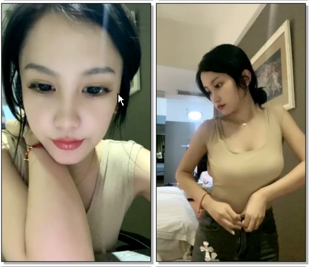 大眼女神住酒店露脸全裸自慰，丰满大奶抖呀抖，很性感.