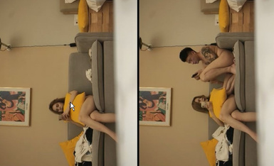 【爱你们万人斩】超清4K设备偷拍，极品外围女神，沙发啪啪调情抠穴，高清源码录制