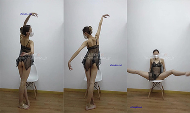 【極品反差❤️頂級身材】芭蕾舞姬『胡桃夾子』墮落女神最新裸舞啪啪❤️各種高難度姿勢花式啪啪 內射高潮灰絲一字馬 (6)