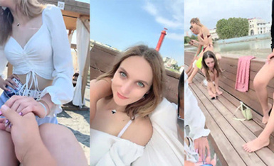 人氣大神，專業操老外，【戶外挑戰者】，土豪玩洋妞，沙灘別墅，激情啪啪，多少男人夢中的場景 (6)