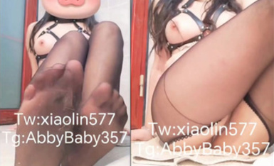 cuteli (小琳) 黑絲皮綁帶