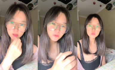 清純眼鏡妹妹 要吃退黑素  (2)