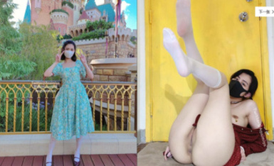 抖音、快手全網同名，極品網紅福利姬【奶咪】未流出OF收費3部，貓女裸舞+戶外露出+迪士尼公主