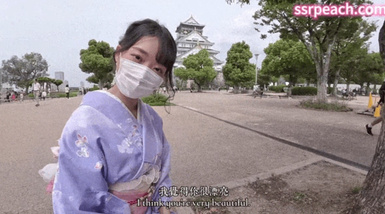 【SSRPeach】 清華大學外文系臀後健身教練「Ellie」OF劇情私拍  有婦之夫在日搭訕和服女反被勾引