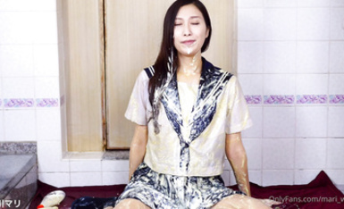 【輕度獵奇】高顏值日本氣質素人少婦「mari wam」OF露臉私拍 反差美人妻沉淪精液地獄【第八彈】 (13)