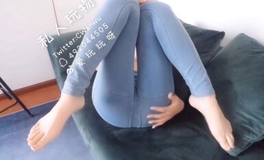 私人玩物 沙发上紧身牛仔裤定制  (2)