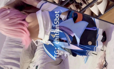 【02月最新】可鹽可甜COS抽像女菩薩【池甜chitian1】紙飛機付費福利，各種露臉手口交性愛 (2)