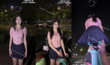 【小美miyoki】在共享單車坐墊上綁上假雞巴 悠閑的騎在大街上