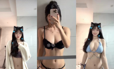 抖音網紅【寶貝77】集高顏值與極品身材於一身的反差婊  (5)